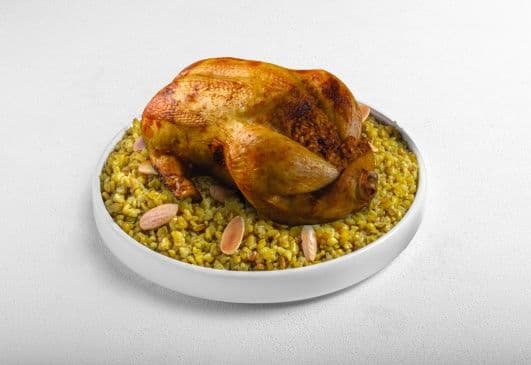 دجاجة صغيرة محشية