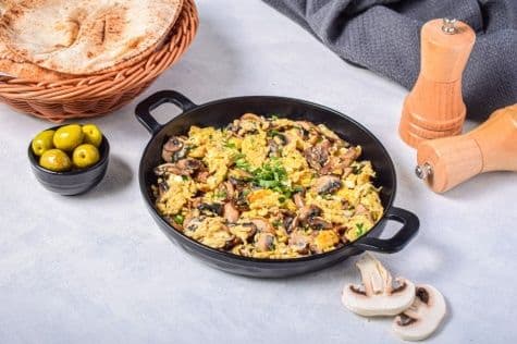 قلاية بيض مع الفطر